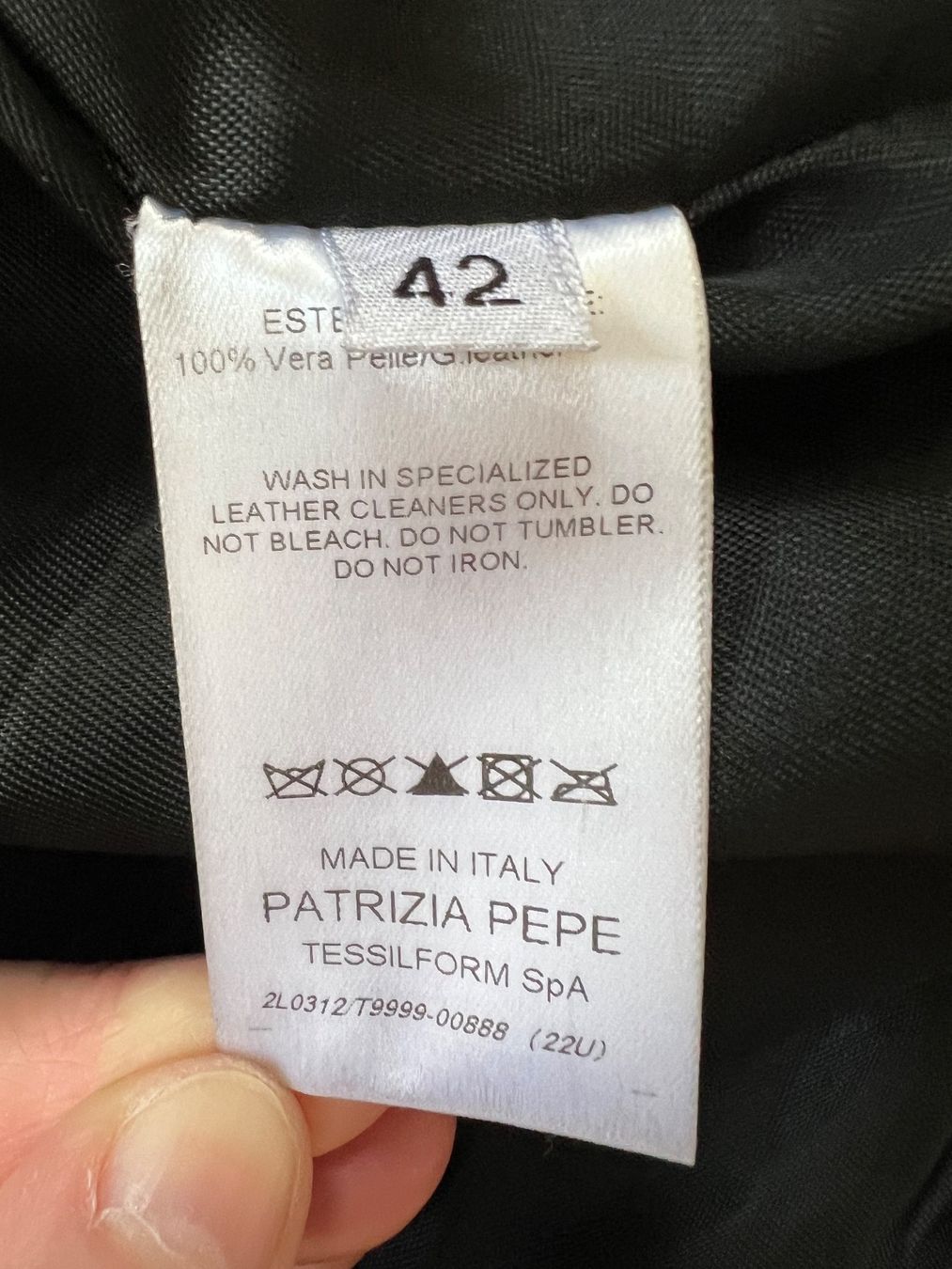 Patrizia Pepe Giacche: Patrizia Pepe schwarze Lederjacke in Gr. 36 – Usato da Basel venduto da Bettybooo 7