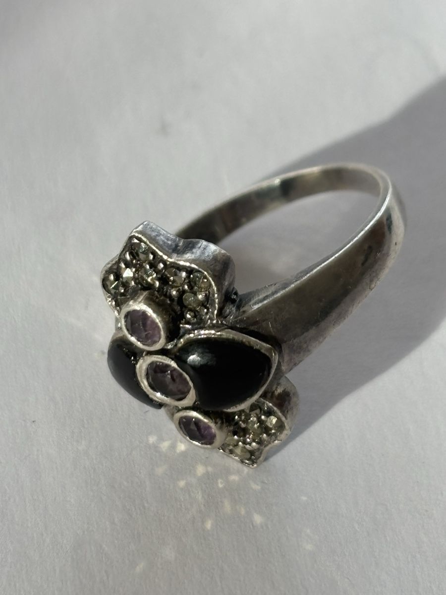 Bagues: Ring Silber 925 mit Markasiten – D'occasion à Langnau am Albis par flusspflege 5