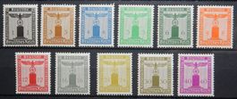Deutsches Reich Dienst Kat. 144-154 * 1938