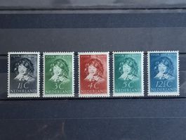 Niederlande 1937, MiNr. 308–312, Kind. Ungestempelt.