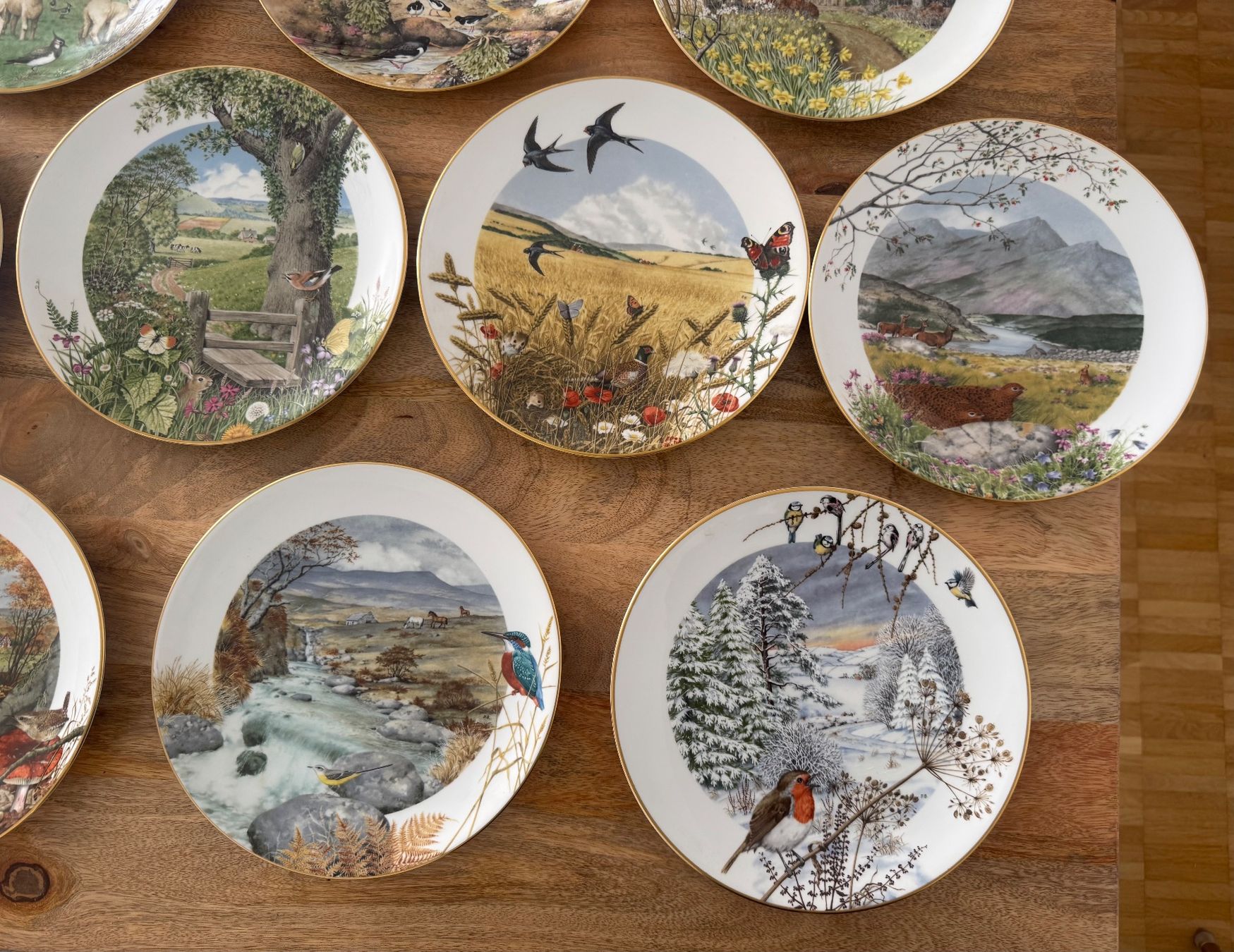Franklin Porcelain Piatti: Peter Barrett Sammelteller Set 10 Stk Royal Worcester – Usato da Zürich venduto da any_cyh9 4