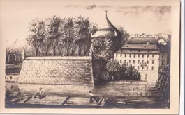 Solothurn Teilansicht Aquarell-Vorlage
