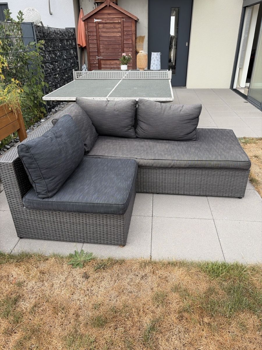 Sofas: Garten Loungemöbel Rattanoptik anthrazit  – Gebraucht aus Schöftland von nevio74 1