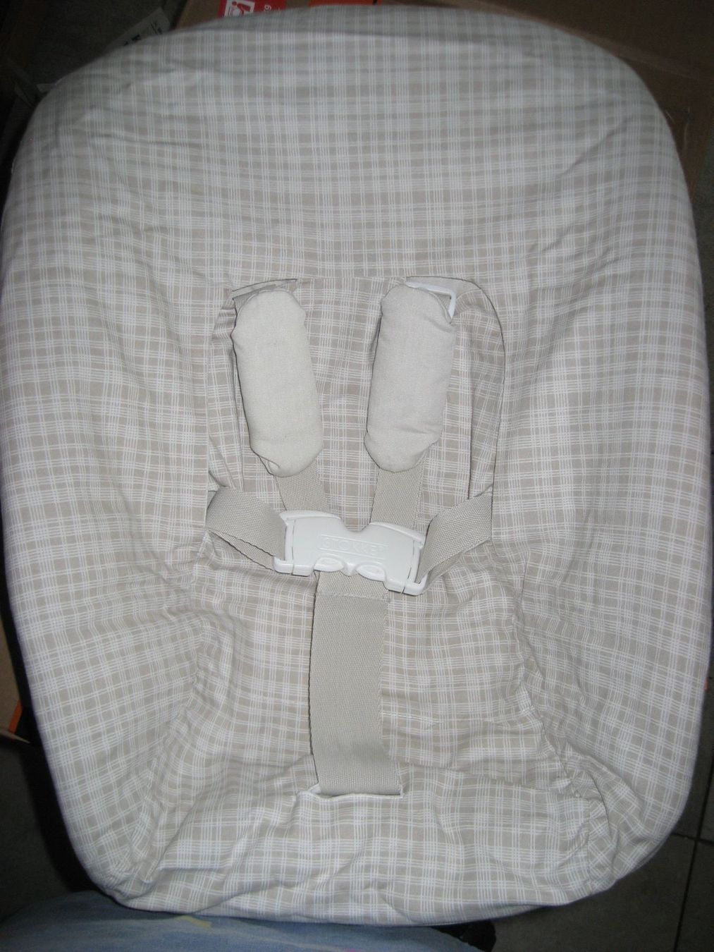 Stokke Seggioloni: Tripp Trapp Newbornset Bezug Trip Trap Textilset Newborn – Usato da Giswil venduto da tilema