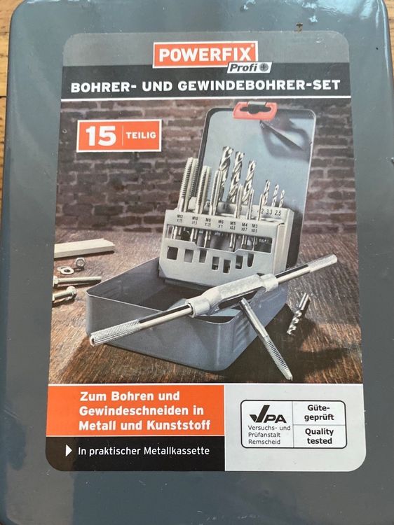 Gewindebohrer Set BAER Bohrer M 12 - M 32 x 1,5 für Kabelverschraubung EN 50262