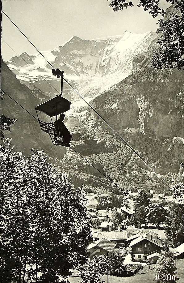 Cartes postales: GRINDELWALD-FIRST Sesselbahn mit Dorfpartie – Neuf (Voir description) à Jona par philajona