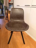 6 Stk. Kunstleder Stühle dunkelbraun