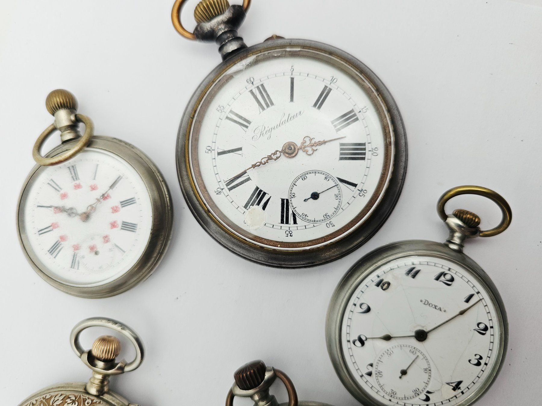 Orologi: Konvolut Taschenuhren Doxa Roskopf Tegra Regulateur – Difettoso da Bassersdorf venduto da AnkerWatch 5