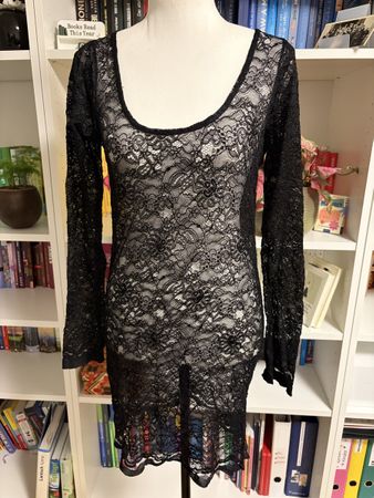 Patrizia Pepe Firenze Spitzenkleid – Schwarz – Gr. 3 EU 38