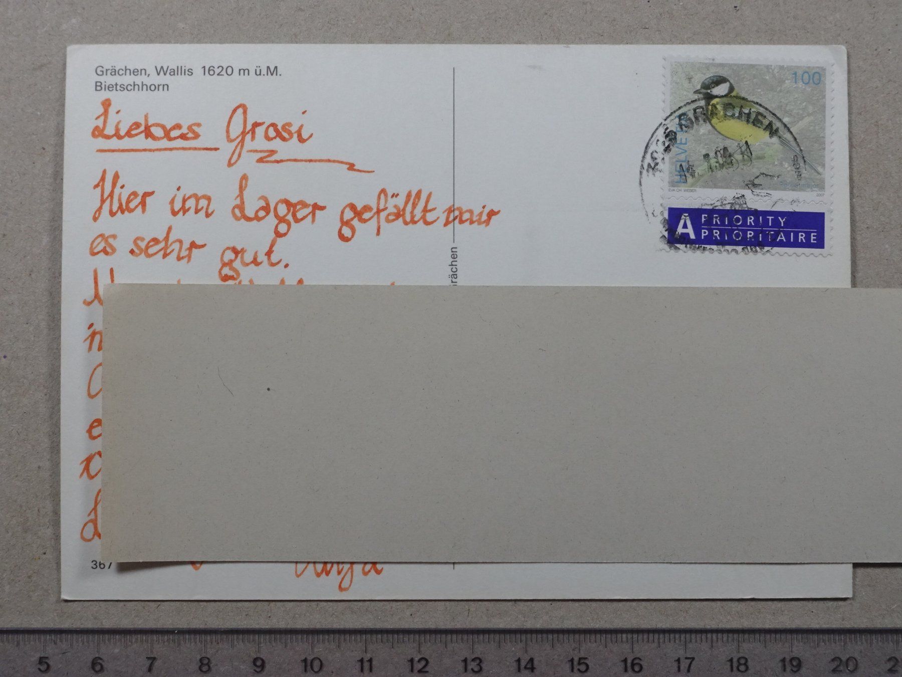 Cartoline postali: Grächen – Usato da Lenzburg venduto da fh1 1