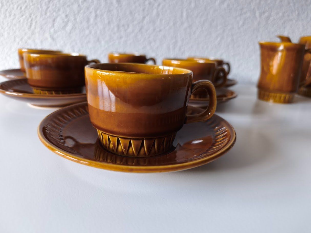 Geschirrsets: Mid Century Kaffeeservice Tee Set Kera Vitral Czechoslovakia – Gebraucht aus Toffen von Immo-Erben 2