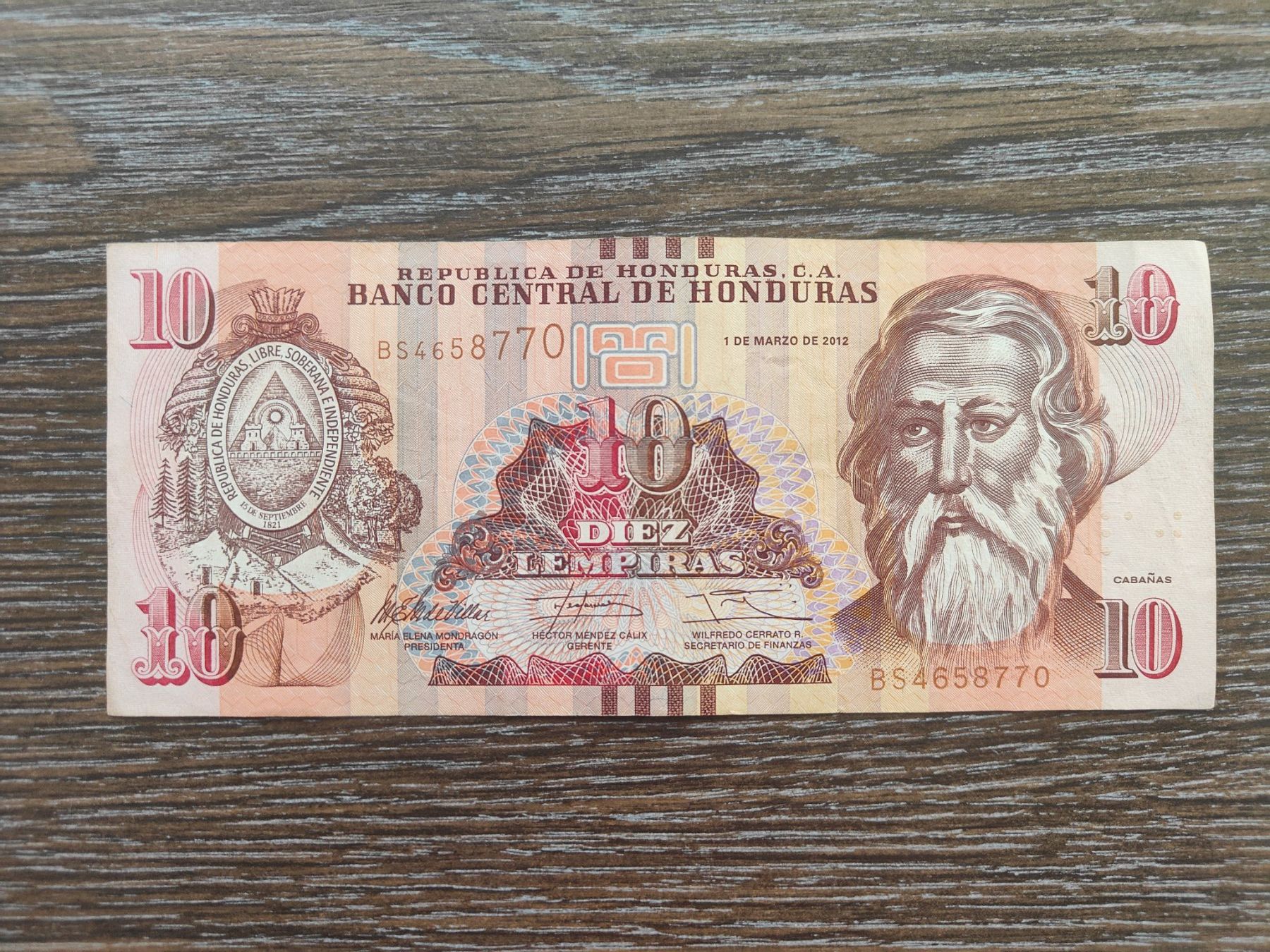 Banknoten: Honduras 10 Lempira 2012 !!!!!!!! – Gebraucht aus Flaach von Lonzo99