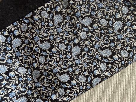 Vintage Fabric Frontline Schal / Cashmere-Wolle & Seide 🖤🩵
