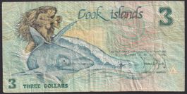 Cook Islands 3 Dollars 1987