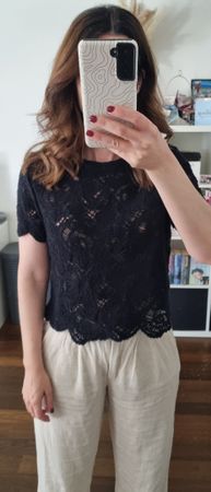 Abercrombie & Fitch Häkelshirt, Grösse S