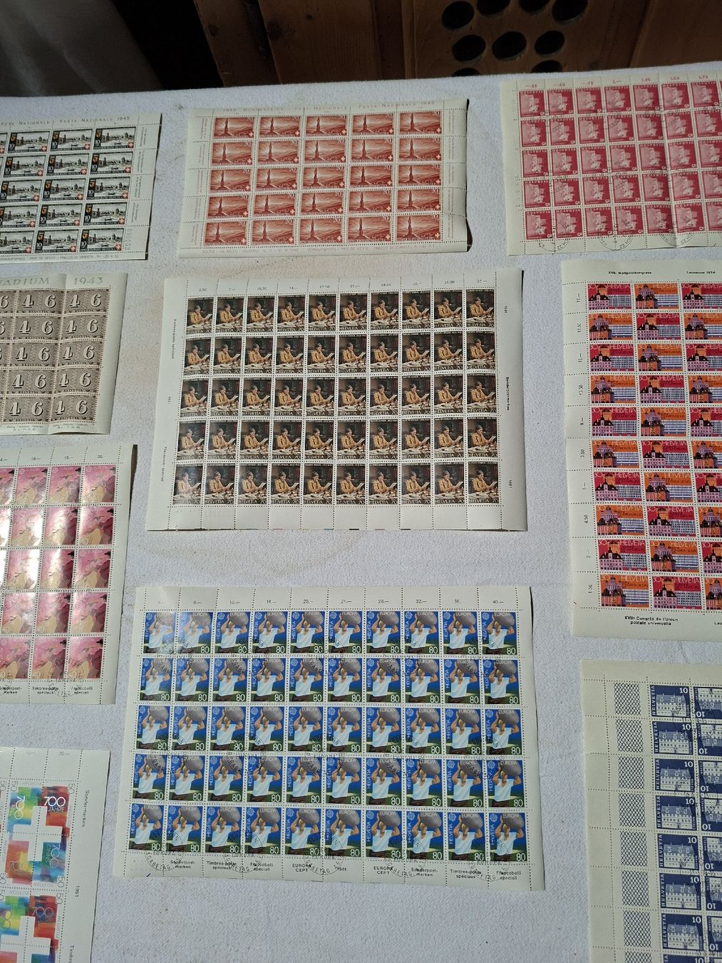 Tutti i francobolli: 10 Bogen/Teilbogen mit Ersttag Stempel – Nuovo (secondo la descrizione) da Masein venduto da Vintagericcardo 2