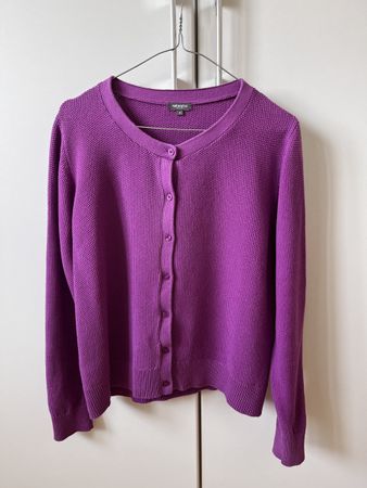 Naturaline Strickjacke, Gr. M, fliederfarbig