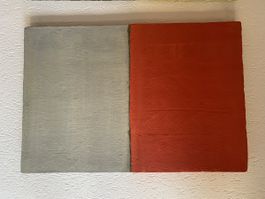 Bild rot 60/40 modern Unikat abstrakt
