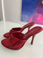 Sono Italiana Paillettes Red Mules, Gr. 35, NP 129 Fr