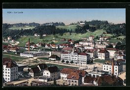 AK Le Locle, Blick auf das gesamte Stadt