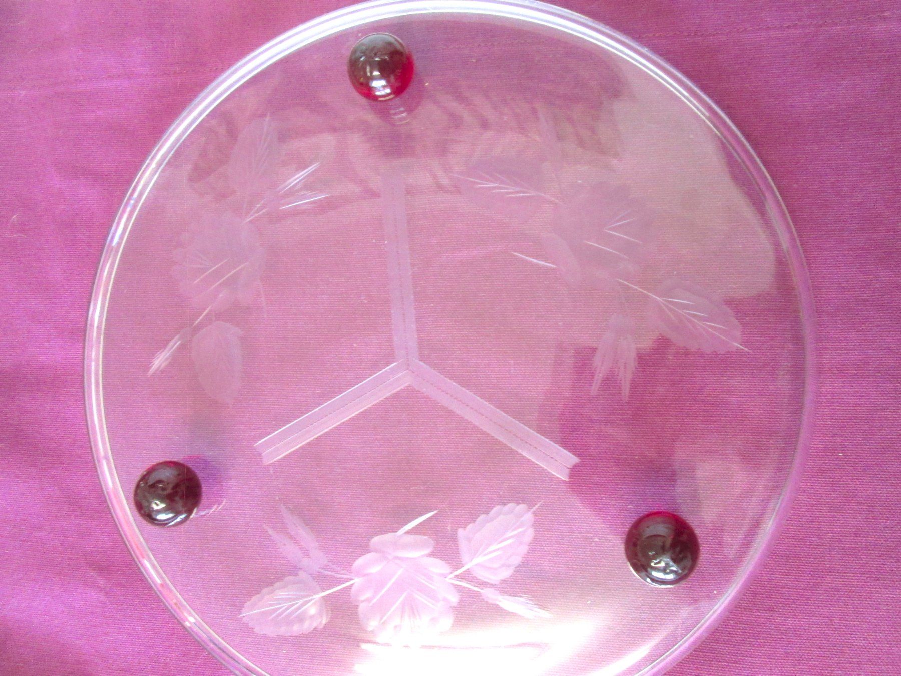Piatti di portata: Tortenplatte aus Glas, alt – Usato da Sementina venduto da babucia 2