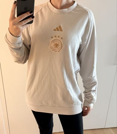 Adidas Deutschland Pulli / Sweater Grösse L Rarität beige