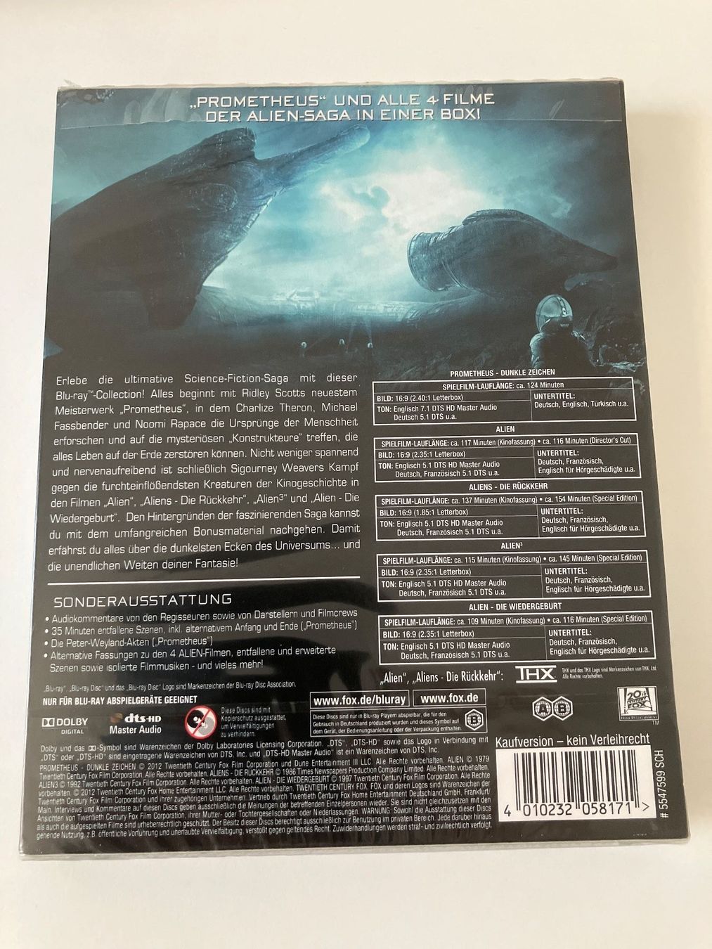 Alle DVDs: Prometheus to Alien: Evolution [5 Blu-rays] Neuware – Gebraucht aus Arbon von HelFer01 1