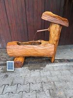 Holzbrunnen Solar Brunnen Gartenbrunnen 