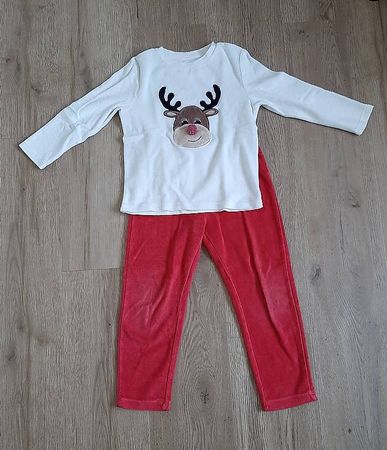 Weihnachts-Pyjama oder Hausanzug Gr. 110 von MANOR kids