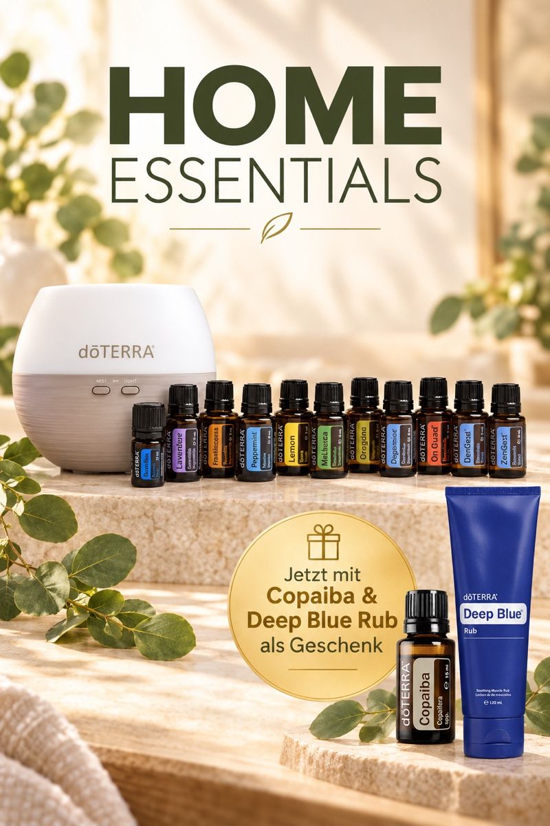 Doterra Oli essenziali: doTERRA Home Essentials Kit, DeepBlue&Copaiba – Nuovo e nell'imballaggio originale da Reichenburg venduto da RelaxingMoments