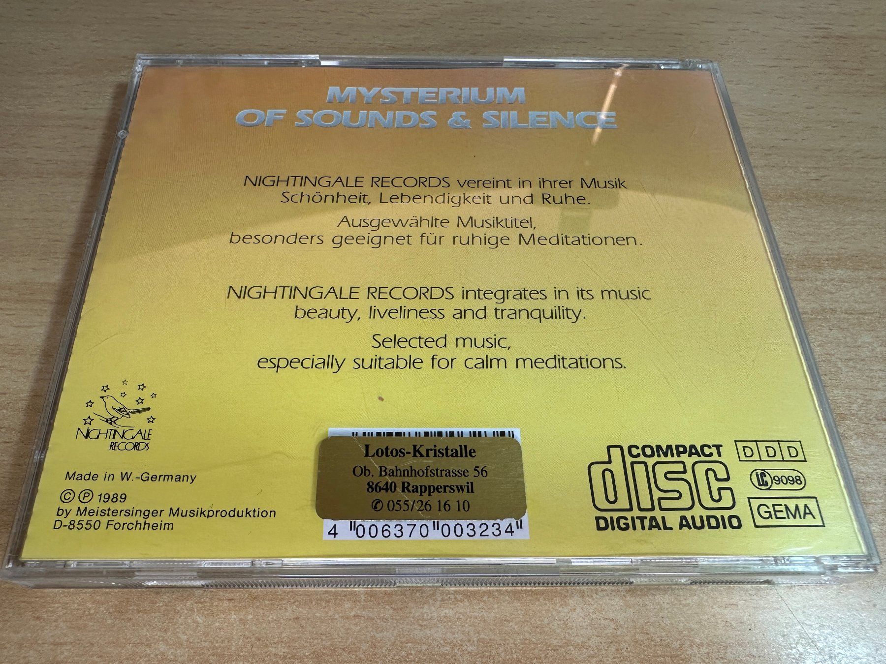 CD: H1 Various – Meditation - Sampler 2 – Usato da Rikon im Tösstal venduto da Alpenmutz 1