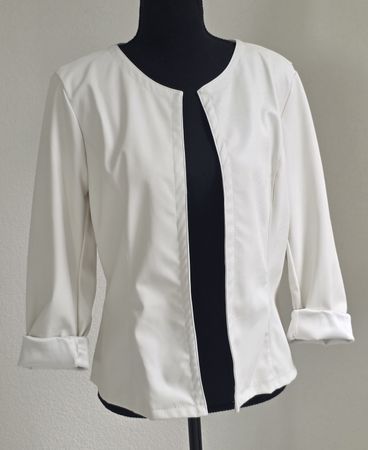 Damen Jacke Weiss Grösse L Neu,Italia 