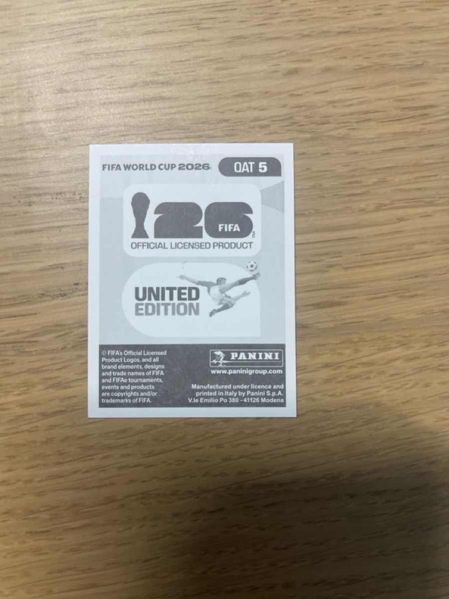 Sticker: Panini FIFA WC QAT 5 – Nuovo (secondo la descrizione) da Lausanne 26 venduto da mar_2ldv 1