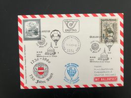 Ballonpost Österreich Brief Waidhofen 1980 Luxus  (V220)