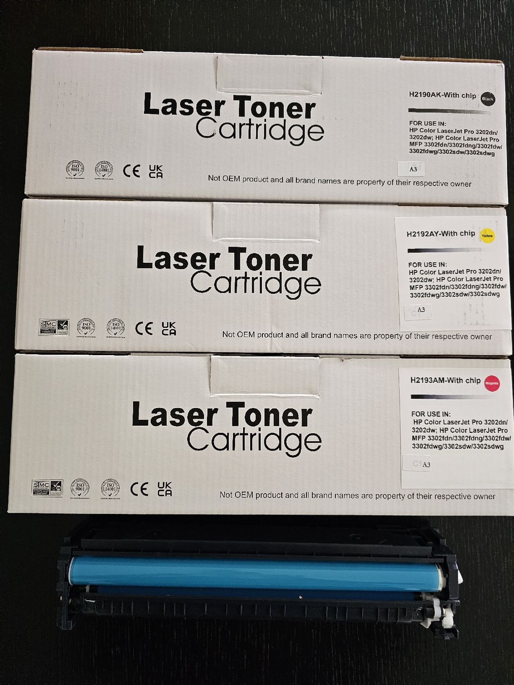 Hewlett Packard Cartucce per stampanti & toner: HP Color LaserJet Pro 3202, Toner-Set – Nuovo (secondo la descrizione) da Wangen b.Olten venduto da Schnups