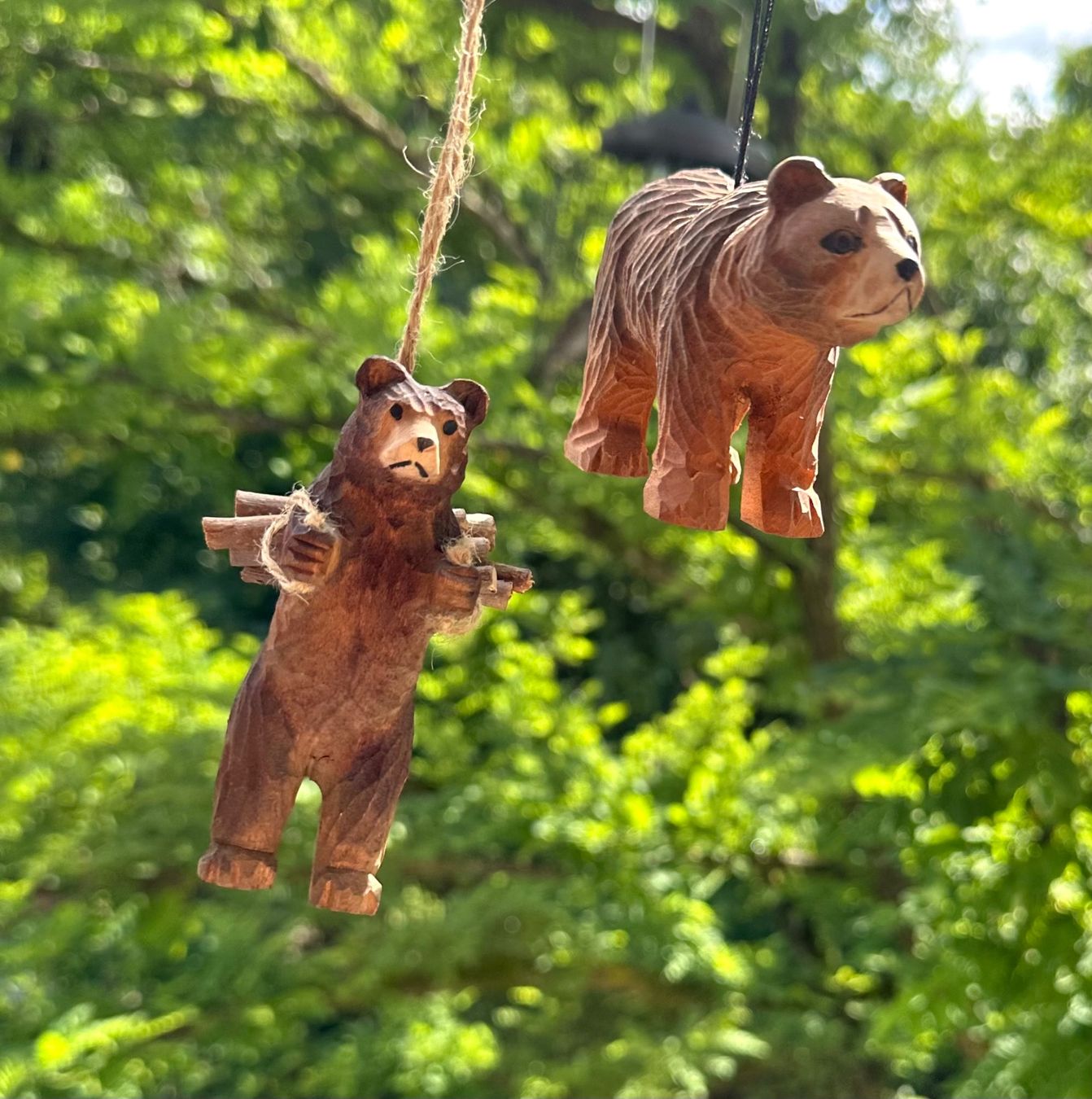 Statuette: 2 handgeschnitzte Bären evtl. Brienzer – Usato da Zürich venduto da brazerola 1
