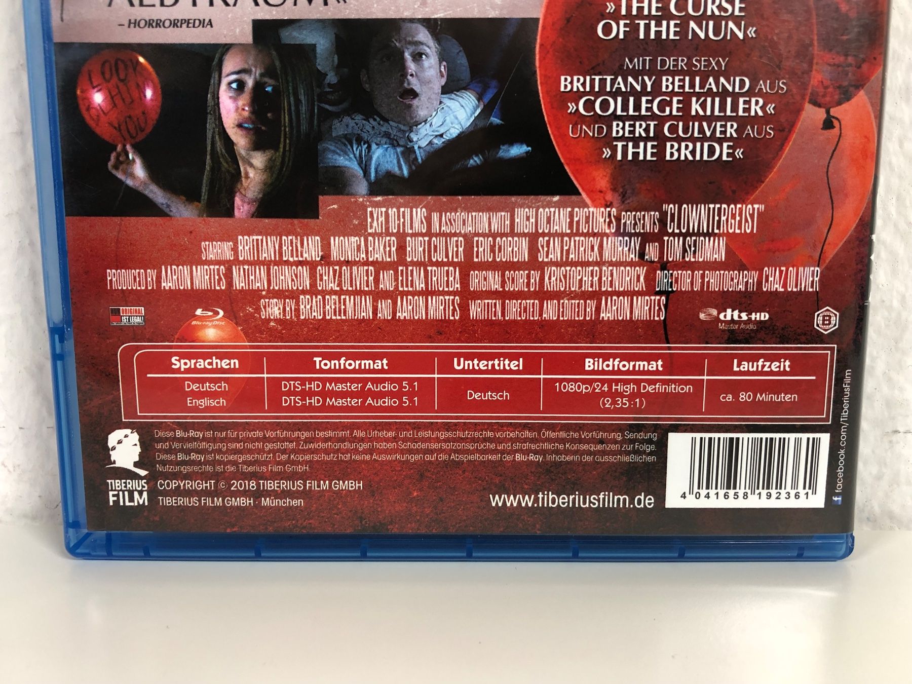 Tutti i DVDs: Der Killerclown (2017) - Bluray – Usato da Bern venduto da McFlurry_08 2