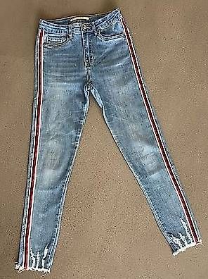 Jeans Denim skinny hellblau Gr. 176