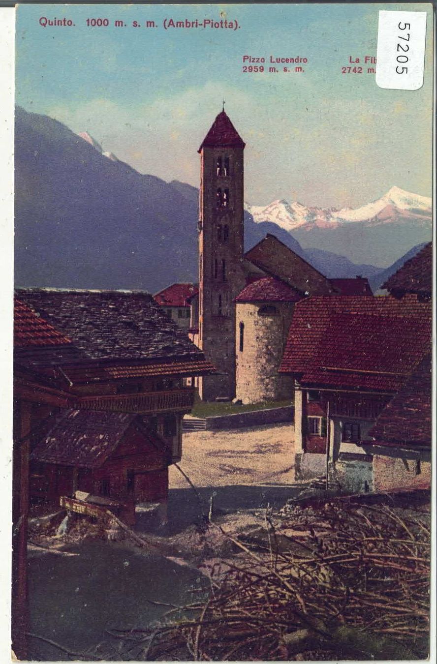 Ansichtskarten: Quinto - Ambri-Piotta - Litho – Gebraucht aus Ettingen von Kartenplanet
