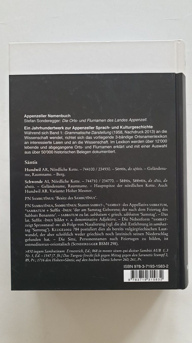 Libri: Appenzeller Namenbuch – Usato da Goldach venduto da armando_r 2