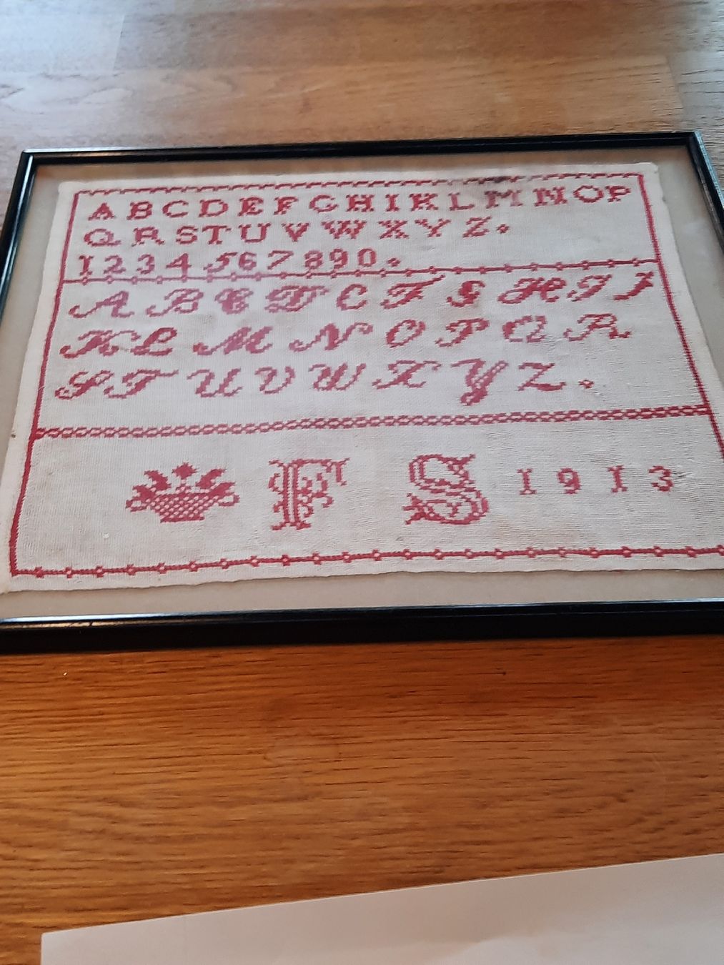 Cerchi da ricamo: ABC-Stickblätz von 1913 – Usato da Busswil BE venduto da balu37