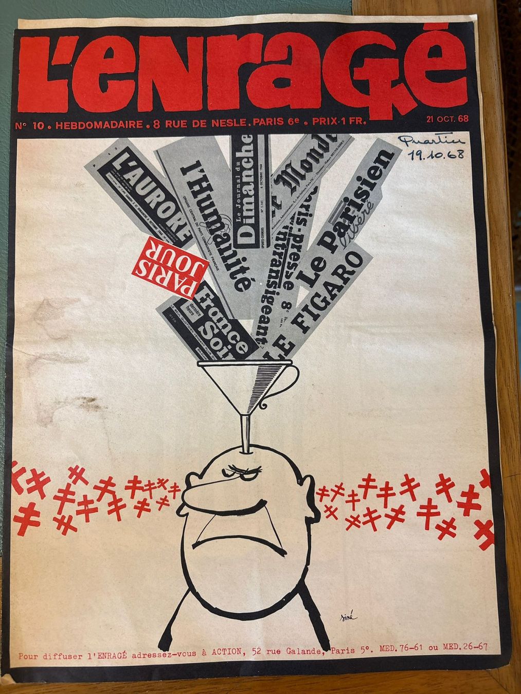 Riviste & Magazine: Six numéros du magazine L'Enrage – Usato da Genève venduto da Johnny345 4