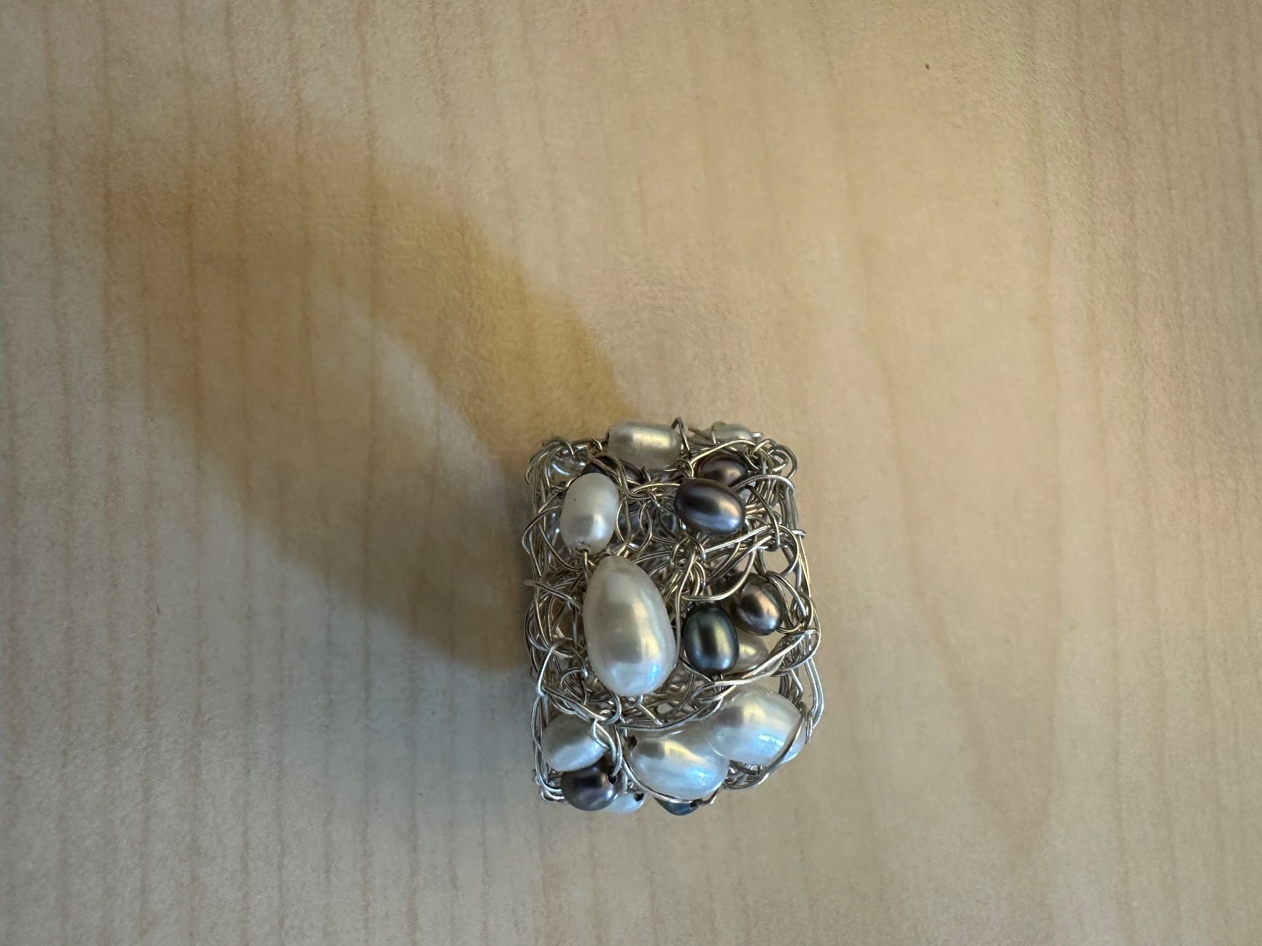 Anelli: Silber Ring aus feinen Silberdrähten – Usato da Luzern venduto da gwand