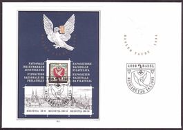 Briefmarken Schweiz FDC 1995 Basler Taube Block W79