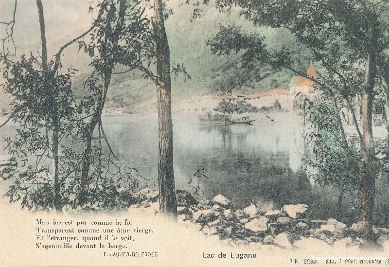 Ansichtskarten: Lugano - Lac de Lugano + c1900 coloriert – Gebraucht aus Emmenbrücke von teestube
