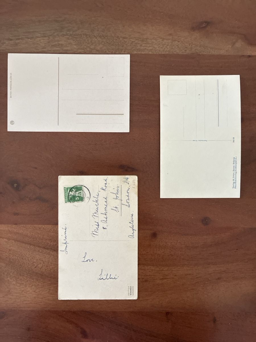 Cartoline postali: 9 Ansichtskarten Schweiz von der Brünig Bahn BE – Usato da Oftringen venduto da Cla.vD.74 3