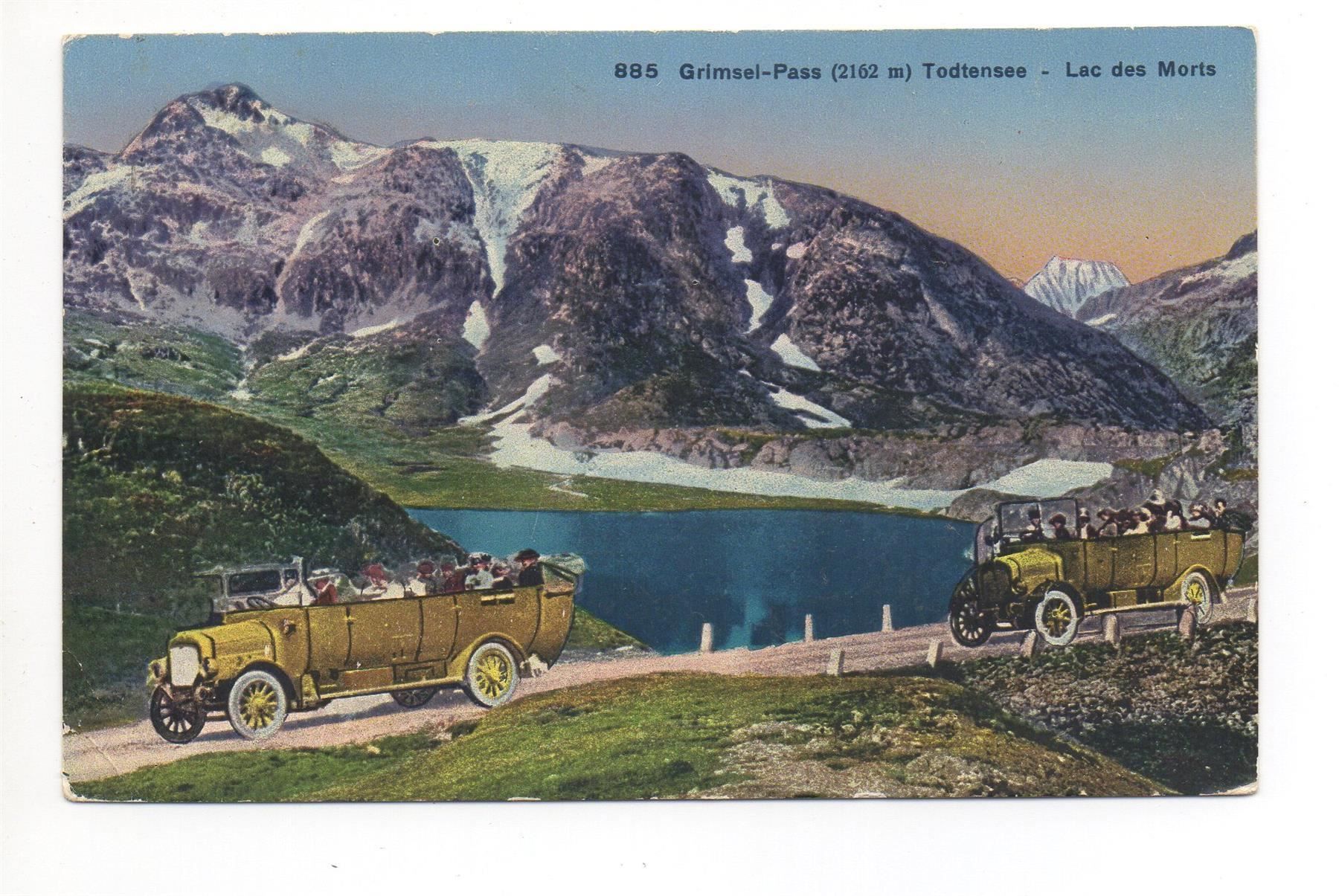 Cartoline postali: GRIMSEL-PASS Postauto – Usato da Jona venduto da philajona
