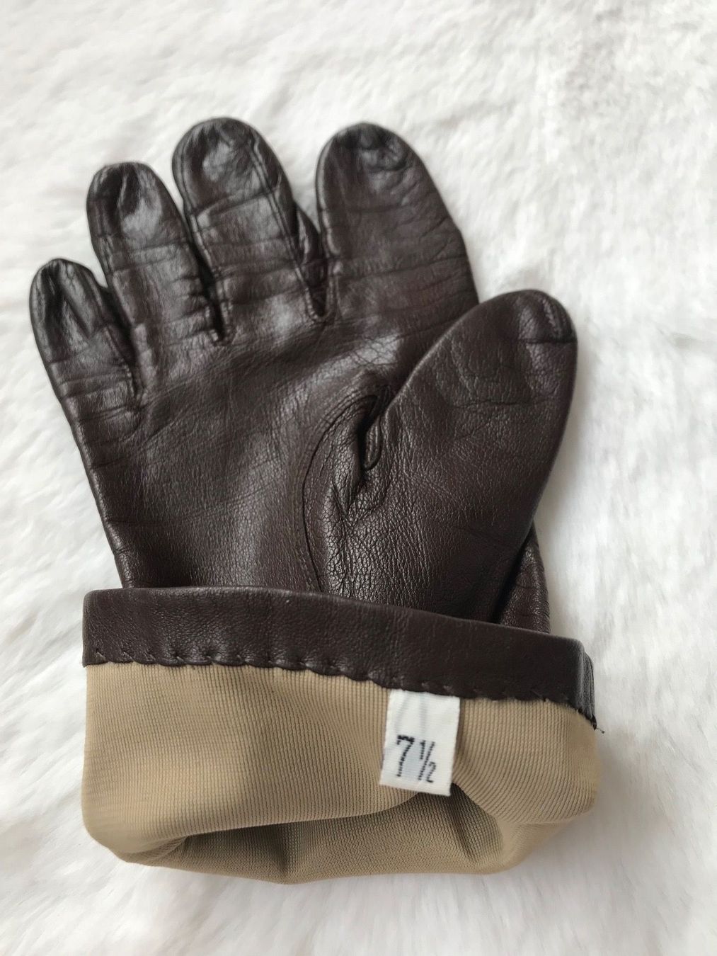 Guanti & manicotti: Lederhandschuhe Damen braun Gr.7.5 – Usato da Wädenswil venduto da JJ15 2