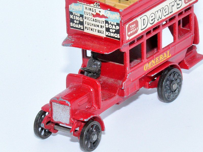 Matchbox Modellini d'auto: Matchbox MoY No.2A  "B" TYPE BUS 1912-1920 – Usato da Zufikon venduto da MatchboxCorner 3