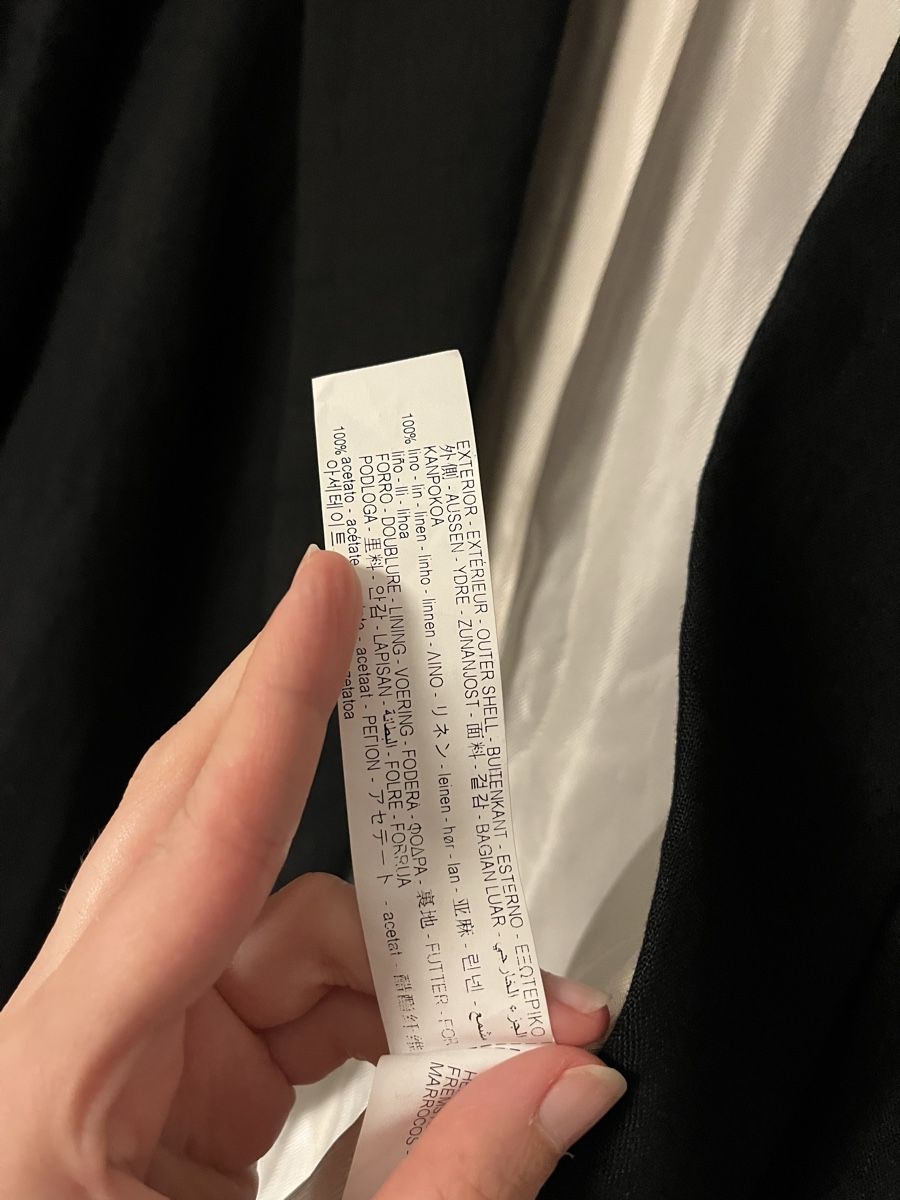 Zara Giacche: BLACK ZARA BLAZER Linen – Usato da Zürich venduto da ali_celi 2